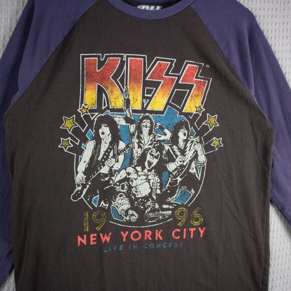 Kiss 1996 New York City Reprint Raglan Sleeve Mens Medium - Picture 3 of 8